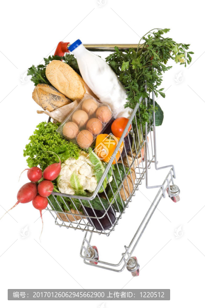 購物車的健康食品