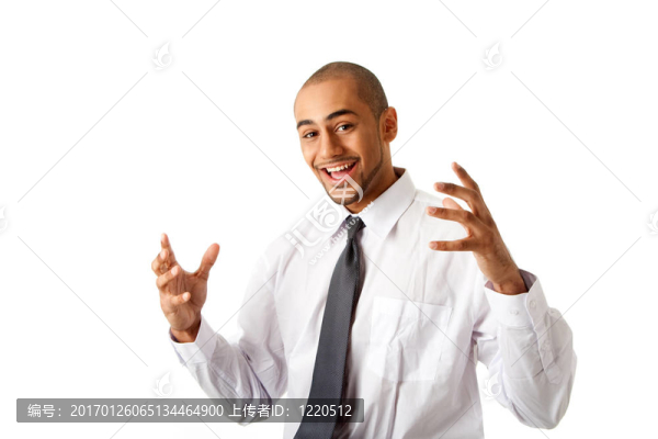 快樂(lè)英俊的商人