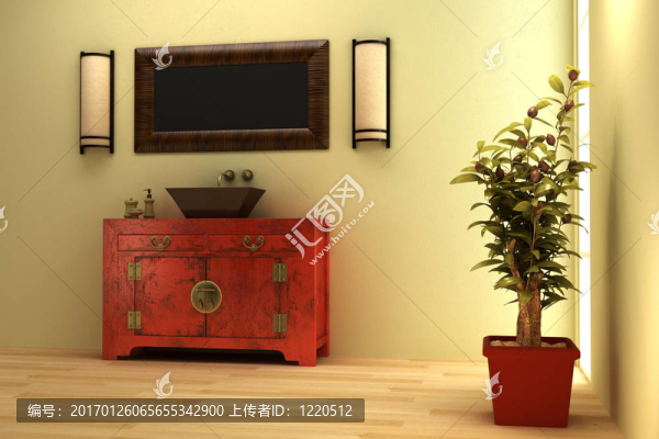 中式浴室室內(nèi)
