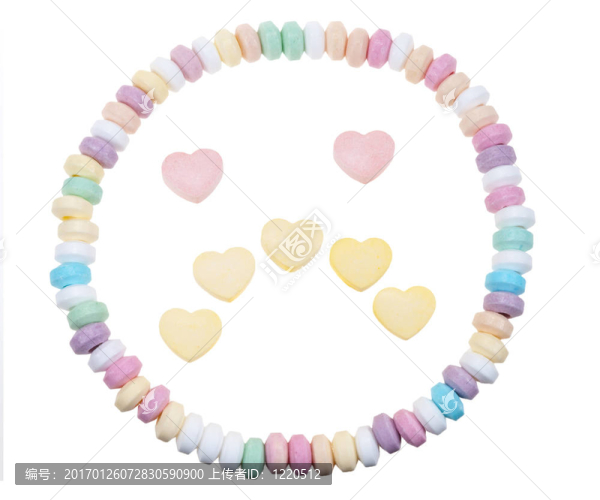 糖果項鏈悲傷的臉