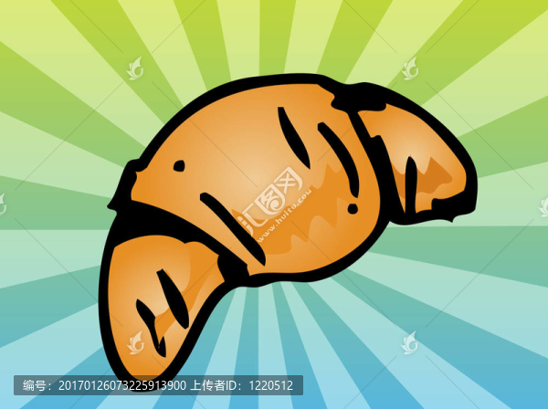 牛角包糕點