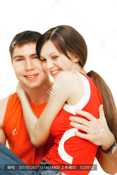 年輕夫婦白色