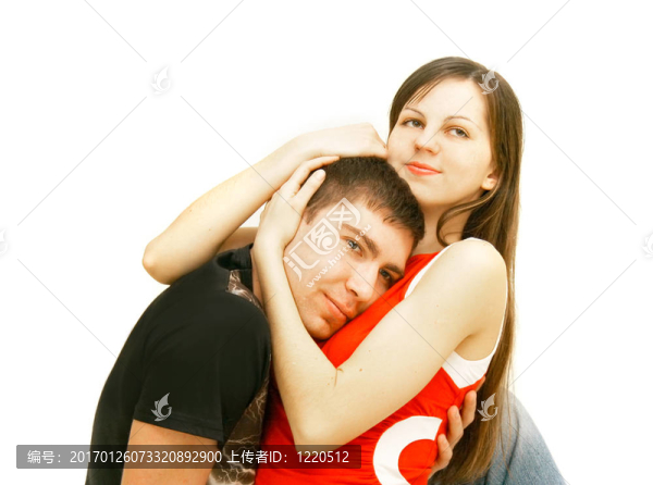 年輕夫婦白色