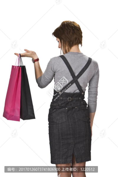 帶購物袋的女人