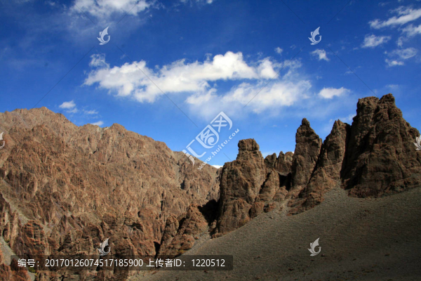 崎嶇的風景；印度
