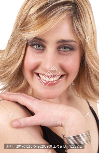 美麗的金發(fā)女人的肖像