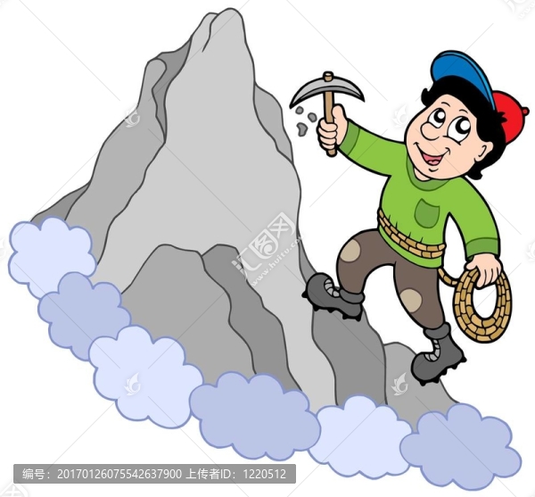 登山攀巖者
