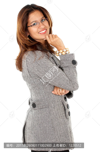 商業(yè)女性肖像微笑
