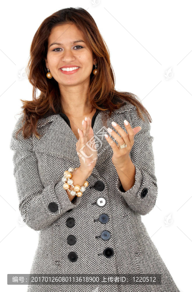 女商人鼓掌