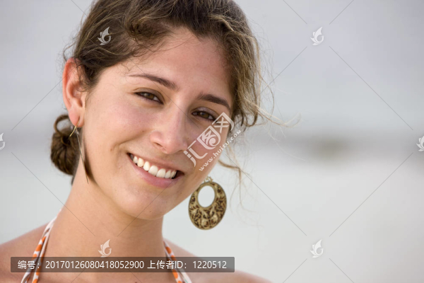 沙灘女孩的畫像