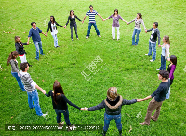 快樂的朋友在一起