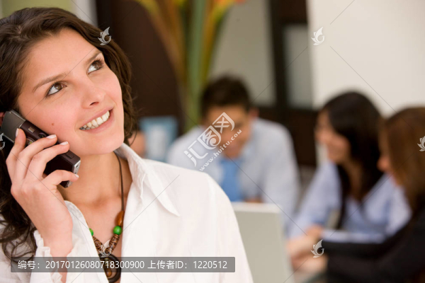 電話上的商業(yè)女人