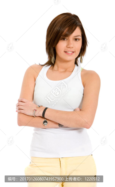 隨便的女孩肖像