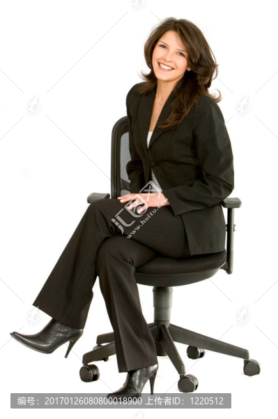 女商人坐