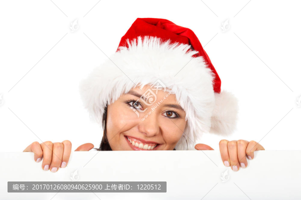 圣誕老人的廣告牌