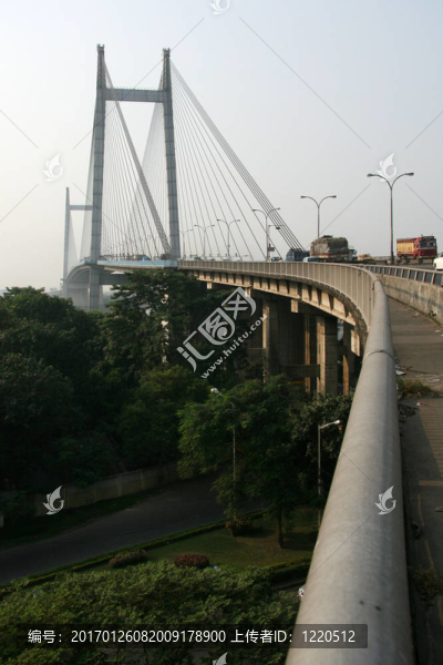 胡格利河大橋；加爾各答；印度