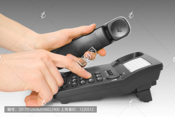 黑色的辦公電話