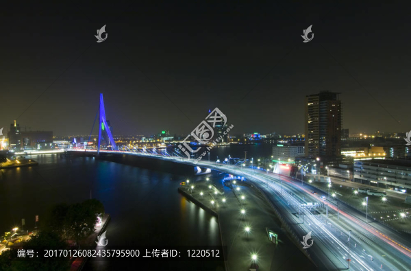 伊拉斯謨橋的夜晚