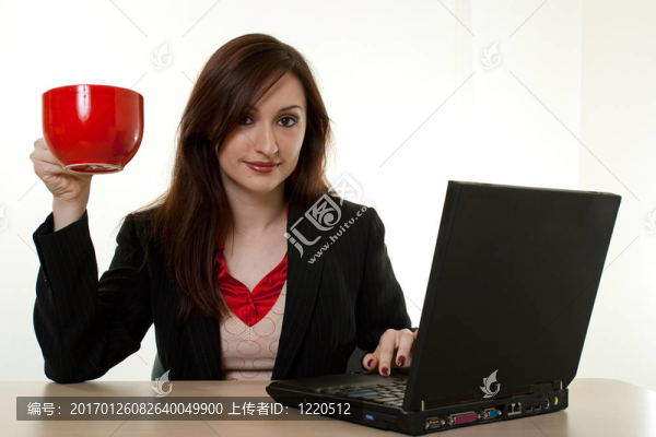 喝咖啡休息