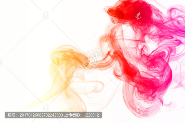 彩色的煙霧