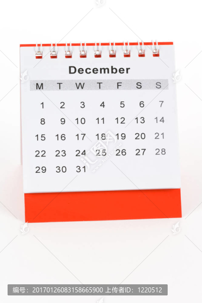 十二月的日歷