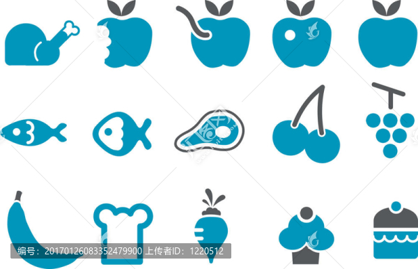食品的圖標(biāo)集