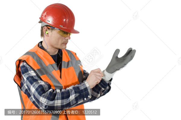 戴上手套