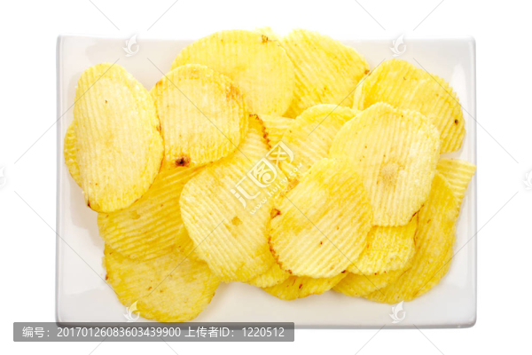 盤(pán)子上的土豆片