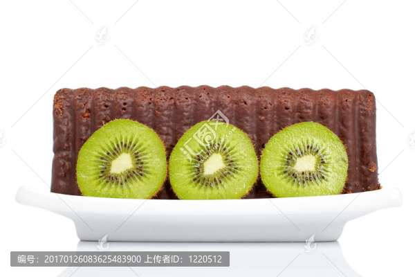 在盤子上的蛋糕