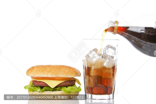 漢堡和倒蘇打
