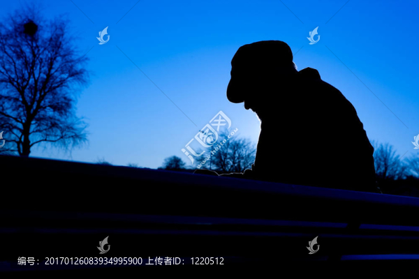 沮喪的人