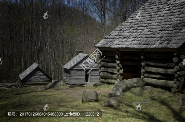 鄉(xiāng)村小木屋；大煙山國家