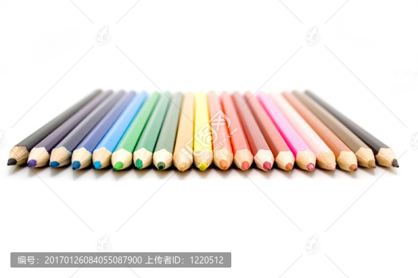 不同顏色的鉛筆