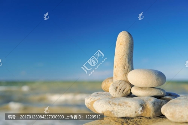 在海灘上的早晨