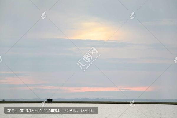 日落天空和海洋