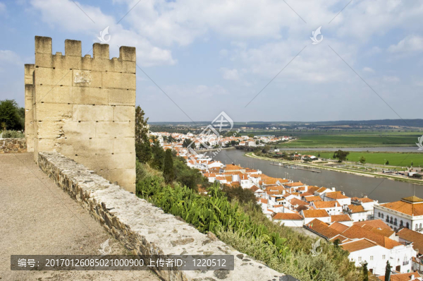城堡塔；阿爾卡斯做SAL；阿連特茹；葡萄牙