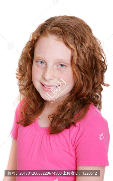 年輕的女孩白色