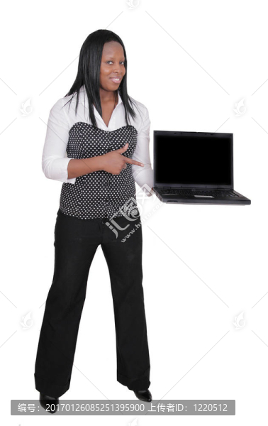 女人的筆記本電腦