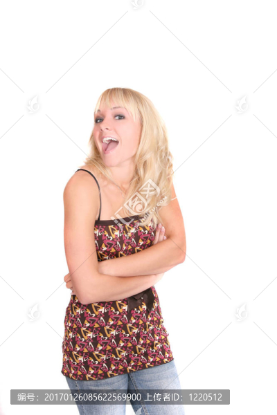 半長的金發(fā)女郎