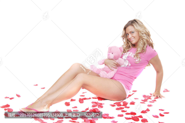 金發(fā)性感的女士