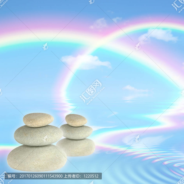 彩虹和SPA的石頭