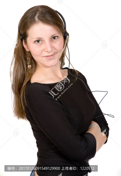 美麗的客戶服務(wù)女孩