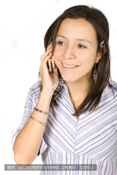女孩在電話里