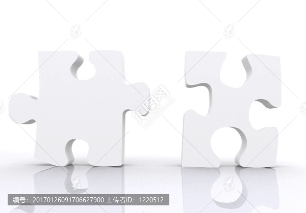白色的拼圖