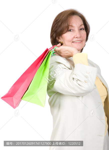 購物袋女商人