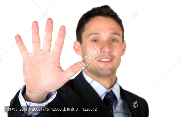 商人伸出手來
