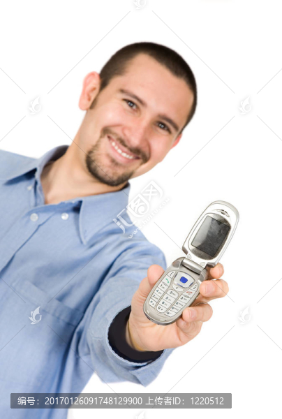 商人在電話里
