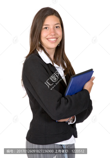 帶文件夾的商業(yè)女性