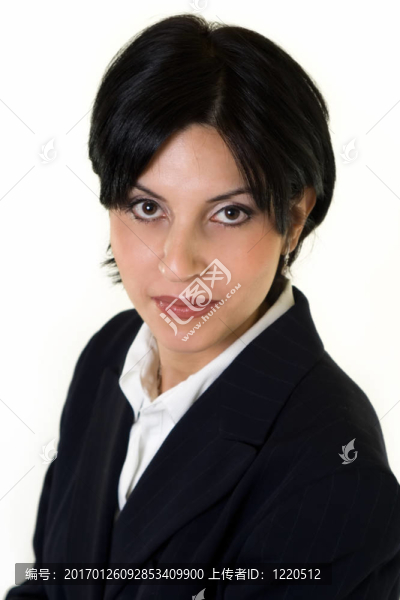 短頭發(fā)的黑發(fā)女人
