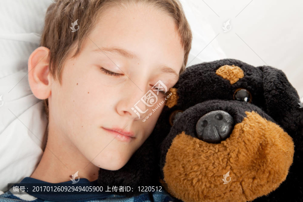 睡著了
